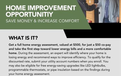 Sign up for a $50 Home Energy Assessment